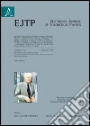 Electronic journal of theoretical physics vol. 9-10 Electronic journal of theoretical physics vol. 9-10